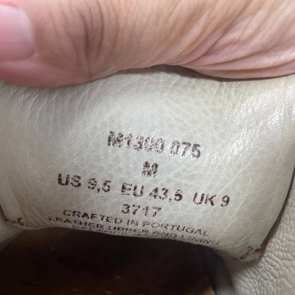 Samuel Hubbard Men’s Leather Sneakers, Brown‎ Lace-Up Shoes, US 9.5 EU 43.5